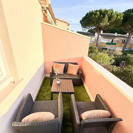 Lilas Clim Balcon Piscine Parking Prive Apartmán Agde